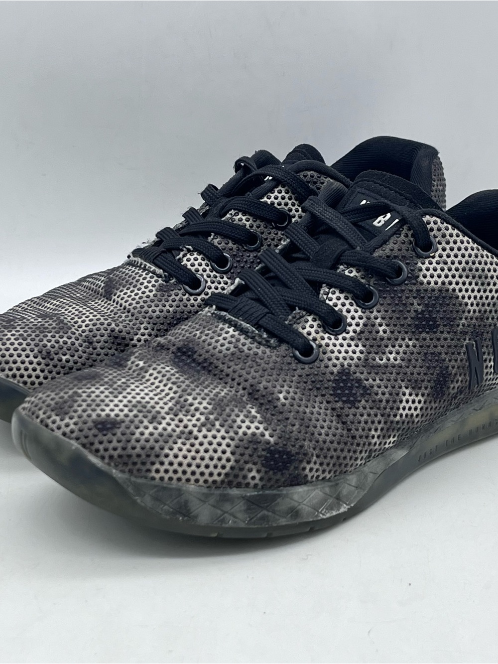 Nobull Women's SuperFabric Outwork Black Tie Dye Trainer Shoes Sneakers Size 8
